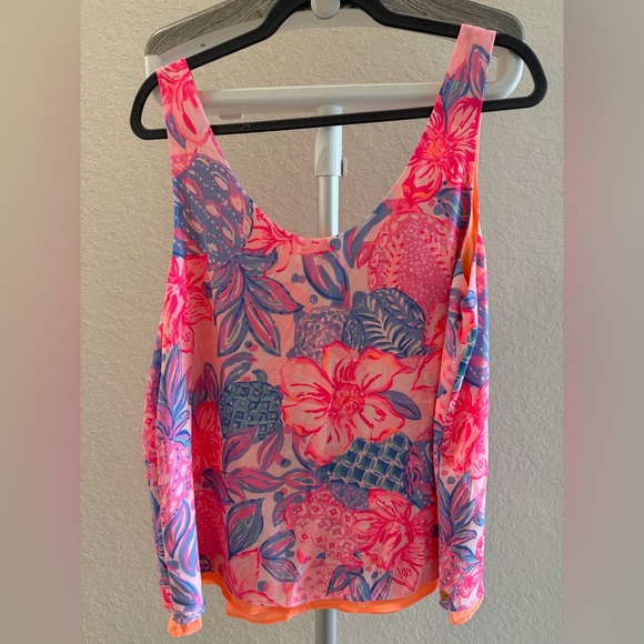 Lilly Pulitzer Floral Sleeveless Blouse - Picture 2 of 3